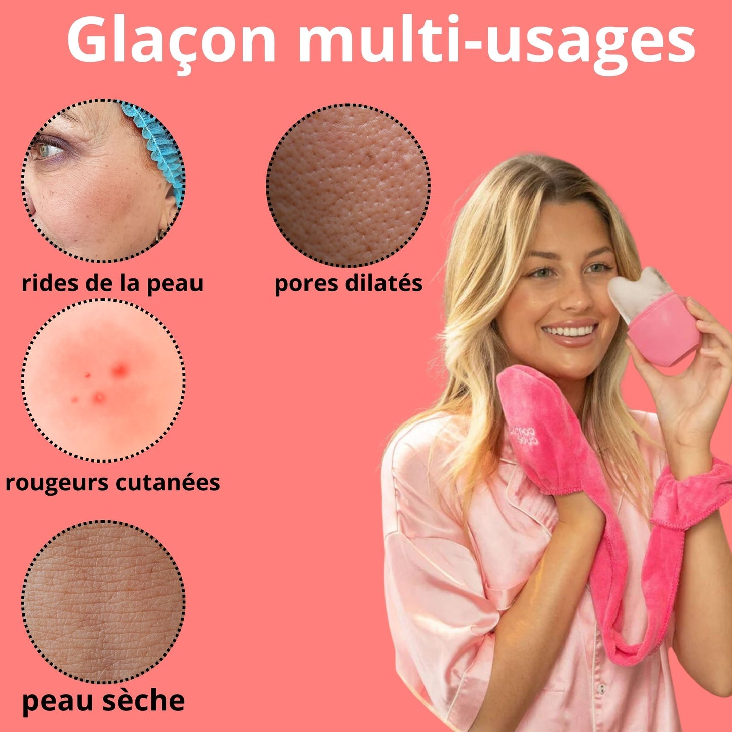 Rouleau à glaçon visage