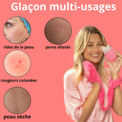 Rouleau à glaçon visage